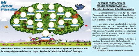 CURSO DE FORMACIÓN TERAPIA TRANSGENERACIONAL. Método: Análisis del árbol Genealógico